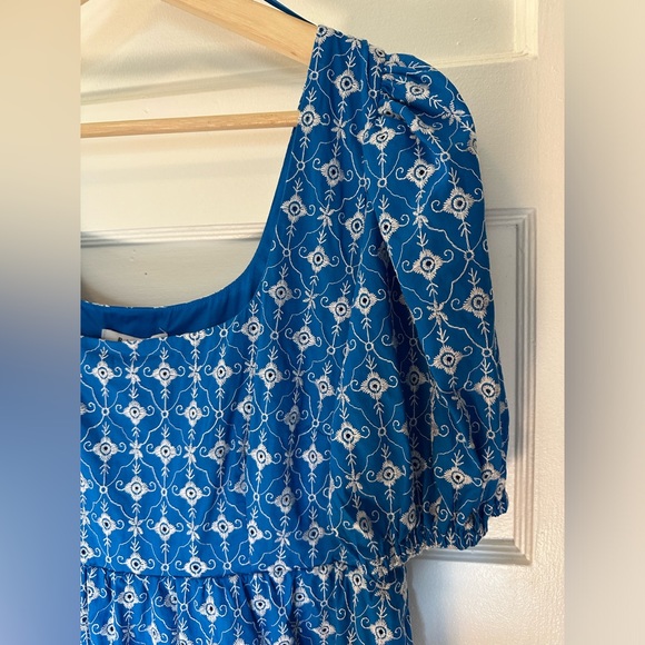 RHODE x Target Light Blue Eyelet Mini Dress - Picture 11 of 16